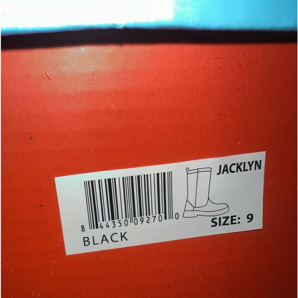 Modern Rush Womens Jacklyn Rain Boots in Black New In Box - Picture 5 of 14